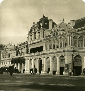 France Nice Casino Municipal Grand Bazar Old Stereo Photo NPG 1905