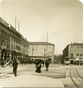 France Nice Place Massena Old Stereo Photo NPG 1905