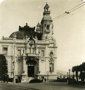 France Monte Carlo Casino Theatre Entrance Old Stereo Photo NPG 1905