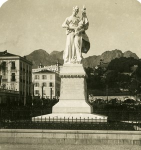 France Menton Monument of union with France Old Stereo Photo NPG 1905