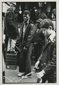 Happy Black Boy Street Scene Chris Mackey Photo 1970's