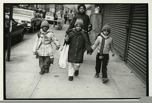 Black Kids in Lower East Side Street old Photo 1970's
