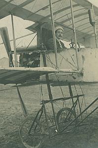Dutch Pioneer 1st Flight Russia Voisin old Photo 1909