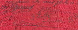 French Polish Aviation Pioneers Signed Fabric Banner Russia Pegoud Pequet 1914