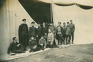 Henri Pequet & Russian Aviator Students old Photo 1914