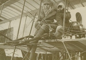 Aviation Pioneers Henri Wynmalen and Jean Dufour old Photo 1910