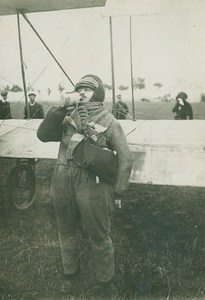 Maurice Tabuteau Early Aviation Record Attempts old Photo 1910