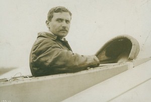 Leon Lemartin Last Photo before deadly crash Aviation old Photo 1911