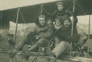 Pierre Gouguenheim and Passengers Farman Record Aviation Photo 1913