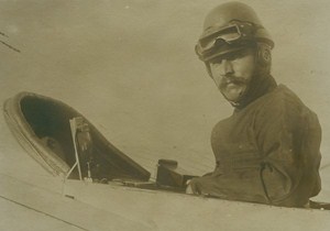 Aviator Isidore Herve killed in Morocco Early French Aviation old Photo 1914