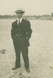 John Moisant American Aviation Pioneer old Photo 1910