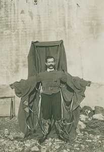 Franz Reichelt Parachute Jump Test old Photo 1910