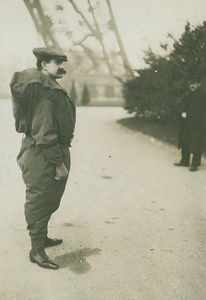 Franz Reichelt Fatal Parachute Jump old Photo 1912