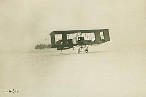 Moore Brabazon Voisin Biplane Camp de Chalons Aviation old Branger Photo 1908