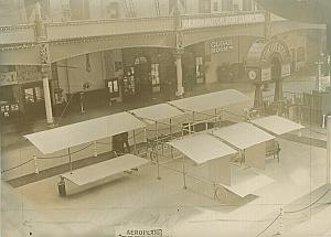 London Olympia Aero & Motor Boat Exhibition Breguet Biplane Aviation Photo 1910