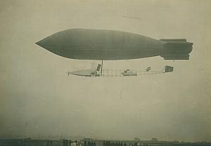 Dirigeable Ville de Paris Aeronautics old Photo 1907