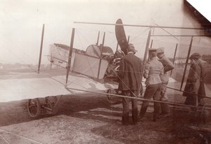 Russia Moscow Aviation 80HP Rhone Airplane Engine Trials old Photo 1914