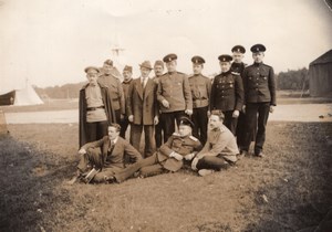 Russie Moscou Ecole d' Aviation Henri Pequet et ses Eleves Ancienne Photo 1914