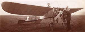 Russia Moscow Aviation Boris Rossinsky in Hanriot Monoplane old Photo 1911