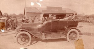 Russie Aviateur Boris Rossinsky Automobile Hangar Dux Meller Ancienne Photo 1911