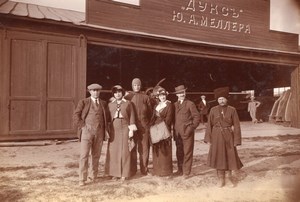 Russie Moscou Aviation Louis Janoir Groupe Hangar Meller Dux Ancienne Photo 1915