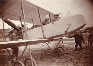 Russie Moscou Aviation Alphonse Poirée Farman Dux Biplan Ancienne Photo 1914