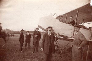 Russie Moscou Aviation Alphonse Poirée Farman Dux Biplan Ancienne Photo 1914