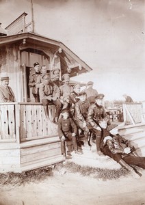 Russie Aviation WWI Pilotes Aviateurs Militaires Aerodrome de Moscou Photos Anciennes 1914