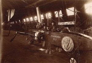 France Aeronautisme Hangar a Dirigeable Astra Transaerien no 7 Ancienne Photo 1909