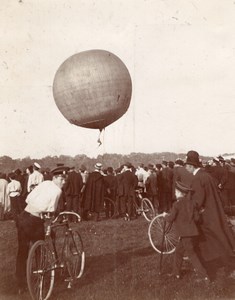 Russia Moscow French Aeronaut Tethered Balloon old Photo Lot 1900's