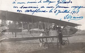 Aviation Aeronautisme Aeronaute L Maison 3 Florentin Champel CPA ecrites vers 1914