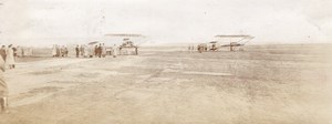 Russie Aerodrome de Moscou Aviation Avions vers 1910-1915 Lot de Photos Anciennes