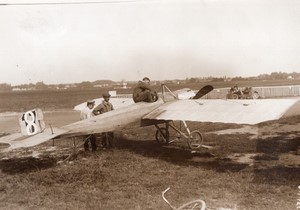 Juvisy Aviation Monoplan Caudron Anzani d'Obre Ancienne Photo Meurisse 1912
