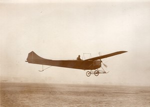 Issy les Moulineaux Aviation Monoplan Clement-Bayard en vol Ancienne Photo Rol 1911