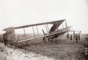 Pionniers de l'Aviation Biplan Dunne en France? Ancienne Photo Rol vers 1910