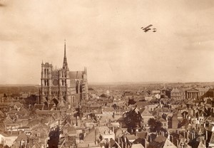 Amiens Aviation Circuit de l'Est Legagneux sur Farman Ancienne Photo Rol 1910