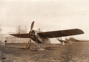 France Aviation Militaire Monoplan Hanriot Gnome Ancienne Photo Branger 1912