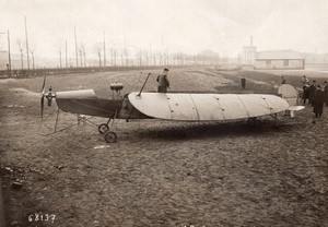 France Aviation Monoplan de Marcay-Moonen Ailes repliees Ancienne Photo Branger 1911