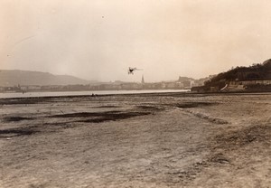 Saint-Sébastien Aviation Course Paris Madrid Vedrines sur Morane Ancienne Photo Rol 1911