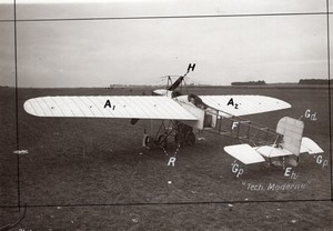 French Aviation Morane Borel Saulnier type A Monoplane old Rol Photo 1911