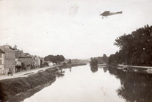 Aviation Circuit Europeen Reims-Liege Weymann sur Nieuport Ancienne Photo Branger 1911