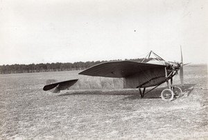 Mourmelon Aviation Nieuport bat les records de vitesse Ancienne Photo Meurisse 1911