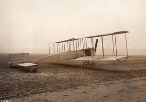 Issy les Moulineaux Aviation Biplan Rimailho Ancienne Photo Rol 1911