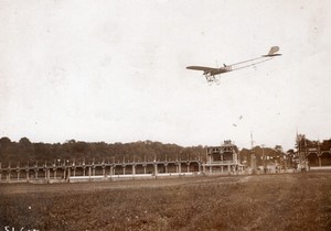 Port Aviation Meeting de Paris Dubonnet sur Monoplan Tellier Ancienne Photo Branger 1910