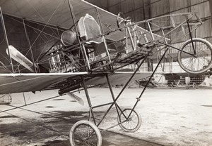 France Aviation Biplan Voisin Detail des Commandes Ancienne Photo Meurisse 1910